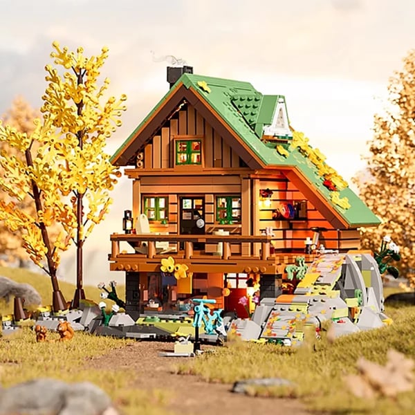 Samlingsmodel, Bjælkehytte Design, Tilpasselige Belysningsfunktioner,med lys
