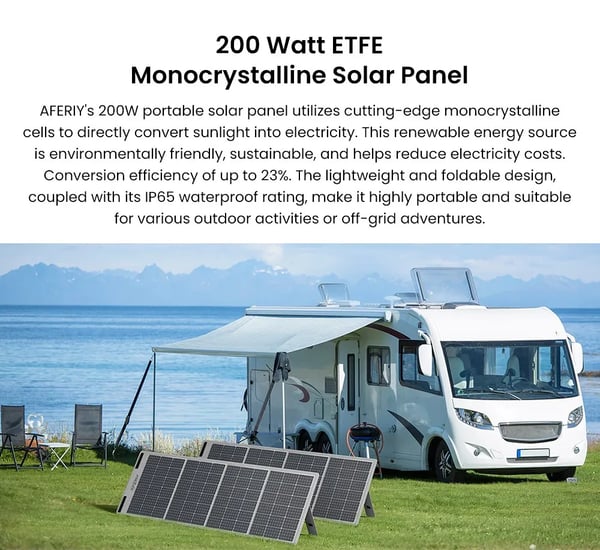 Solpanel, Lätt, Fällbar Design,AF-S200A1