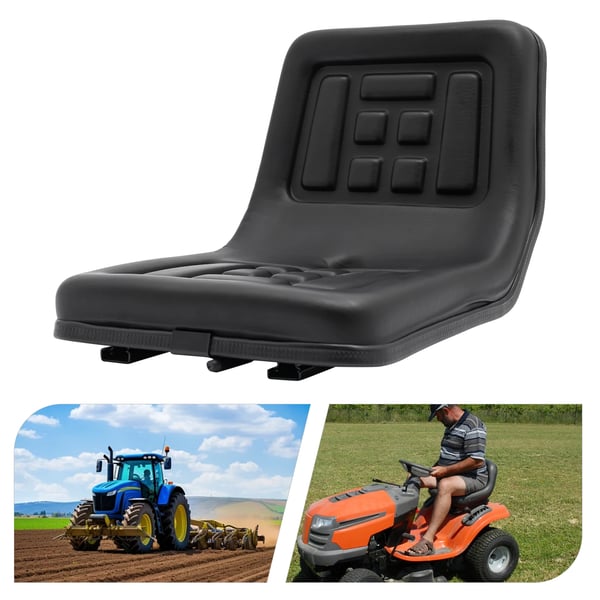 Traktor sæde, justerbart design, 100 kg belastningskapacitet,sort