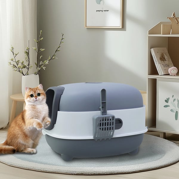 Kattebakke, Nem at Rengøre Design, Frontindgangsadgang,Grå