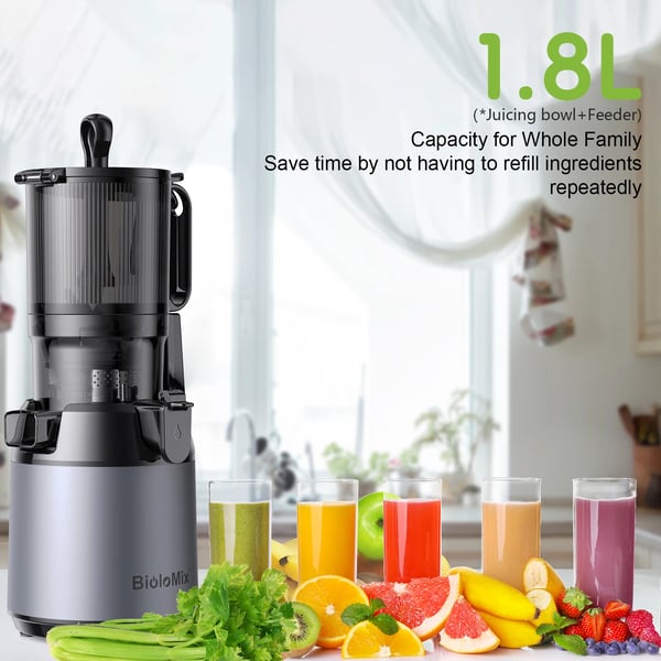 Mastikator Juicer, 130mm Indføringsrør, Høj Saftudbytte,SJ-023, 220-240V, EU