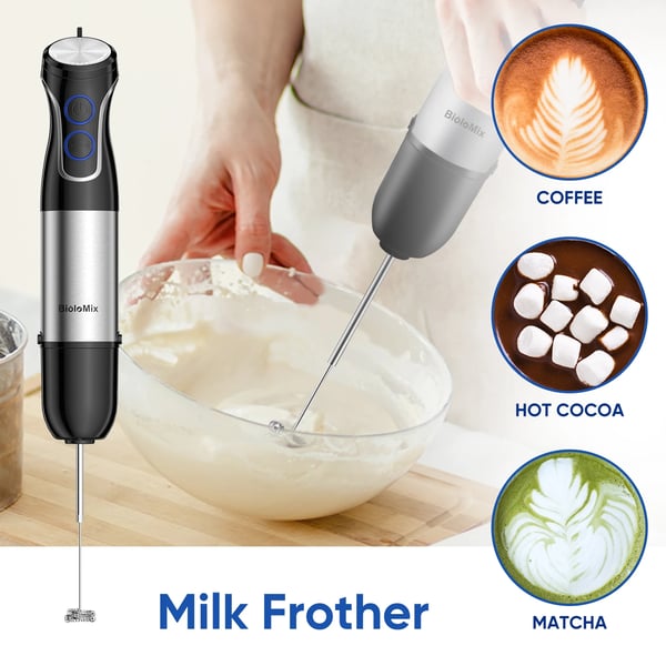 Håndblender, Variabel Hastighedskontrol, Rustfrit Stål Blade,EU stik, HB-3315, 5 i 1