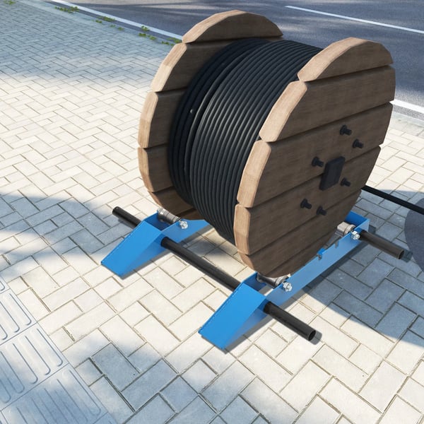 Betalingsstand, fortykket stålplade, 30 cm til 120 cm tromlekompatibilitet, solidt stålhjul, høj holdbarhed, justerbart baghjul