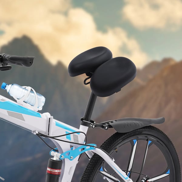Cykelsæde, PU-overflade, ergonomisk design, stødabsorption, universel kompatibilitet, noseløst design