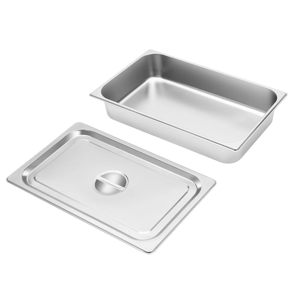 Chafing dishes, rustfrit stål, stabelbart design,4STK