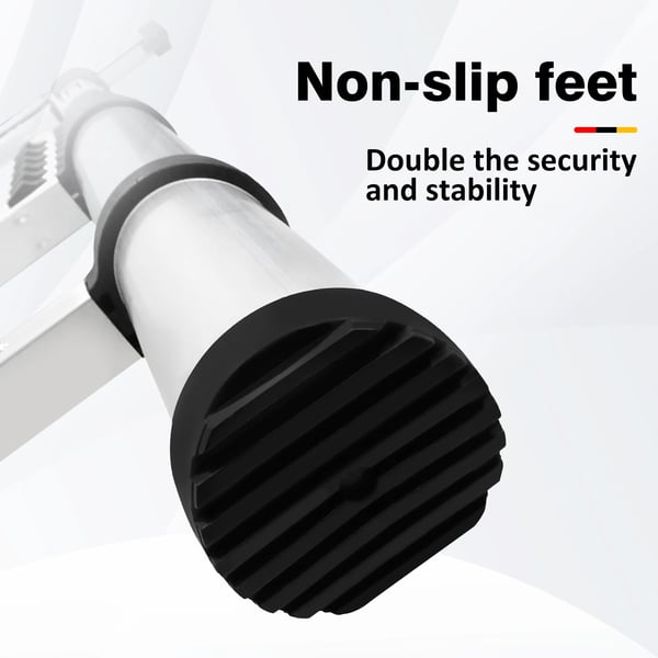 Teleskopstige, Vertikal længde 5m, Maksimal belastning 150kg, Trinantal 15, Aluminiumlegering konstruktion, Trinafstand 30cm