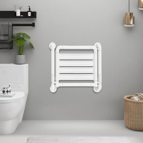Fällbar Duschsits, Väggmonterad, Fällbar Design,VIT