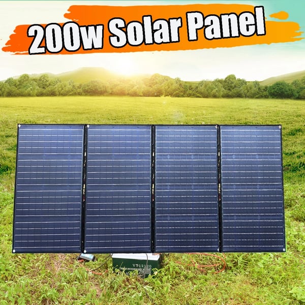 Solpanel, Fällbar, Hög Effektivitet,200W
