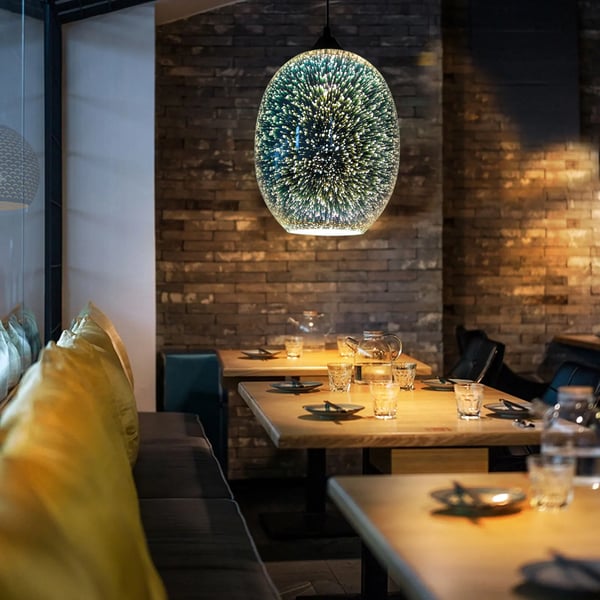 Hængende Loftlampe, Justerbar Højde, Moderne Design,Sølv