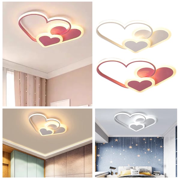 Loftlampe, Fjernbetjening, Energisparende LED, Øjenbeskyttelsesdesign
