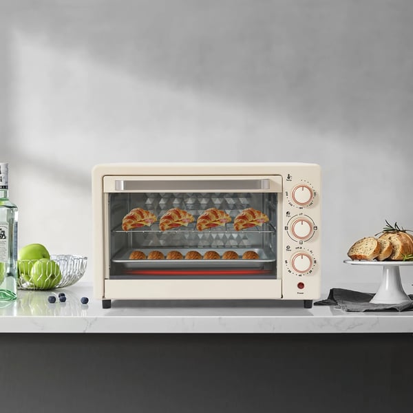 Miniovn, 1000W, 22L kapacitet, 220V, temperaturinterval 120-250°C, dimensioner 42*25*37 cm
