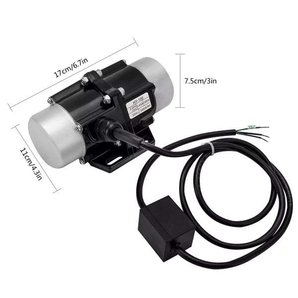 Vibrationsmotor, 100W effekt, IP65 vandtæt