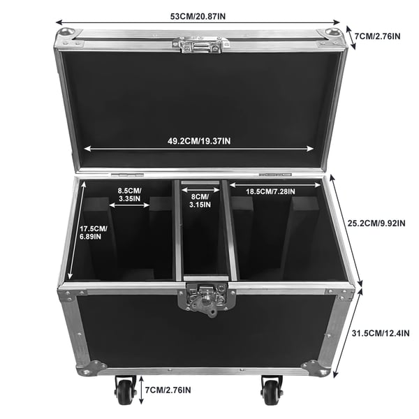 Flight Case, Holdbar Konstruktion, Nem Transport,1Pc Flygkasse