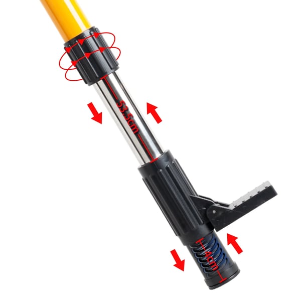 Laser Niveau Beslag, Justerbar Højde 154-422 cm, Vægt 2,5 kg, Kompatibel med 1/4 & 5/8 tommer, 360 Graders Rotation, Finjustering 4-5 grader