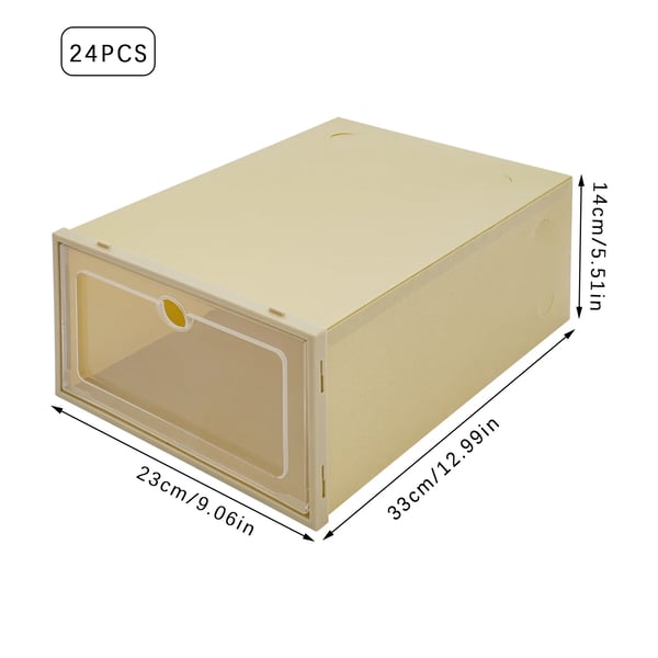 Skoopbevaringsboks, Flip-Top Skuffestil, Pladsbesparende Design,Avocado Grøn