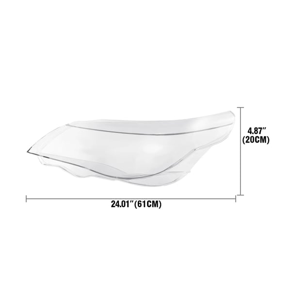 Ajovalon linssi, polykarbonaatti, vasen linssi OE 63127160193, oikea linssi OE 63127160194, yhteensopiva E60 E61 525i 530i 540i 550i, mallivuodet 2004-2007