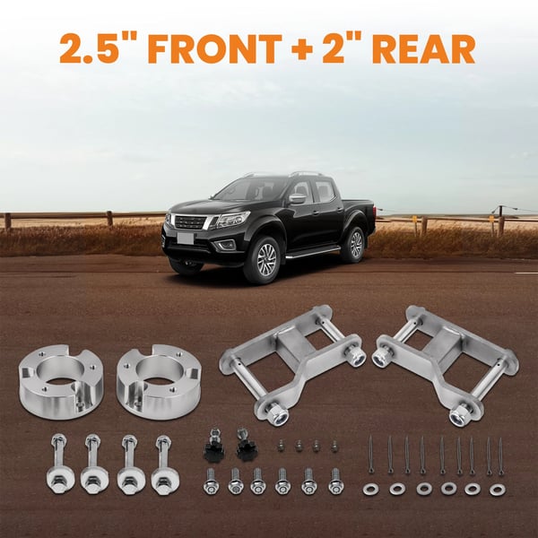 Lift Kit, T6 Billet Aluminium, 2,5" Foran, 2" Bag, Nem Installation