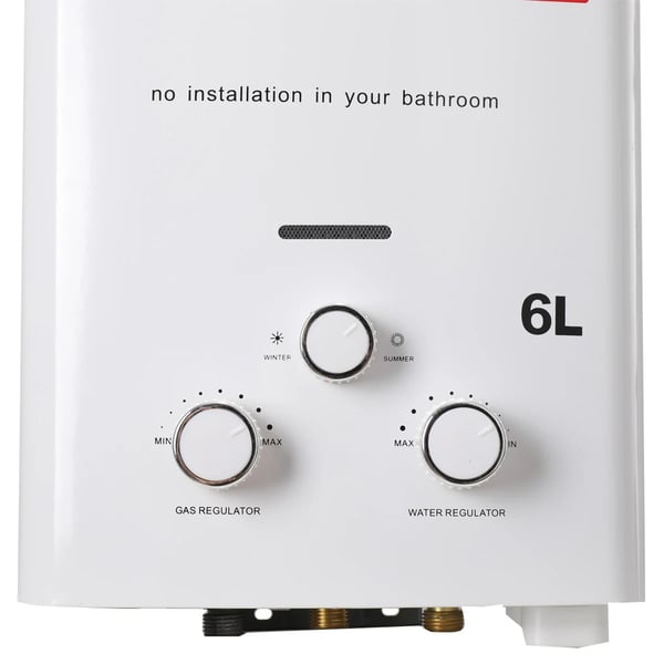 Tankless Vandvarmer, Uendelig Varmt Vand, Kompakt Design,6L