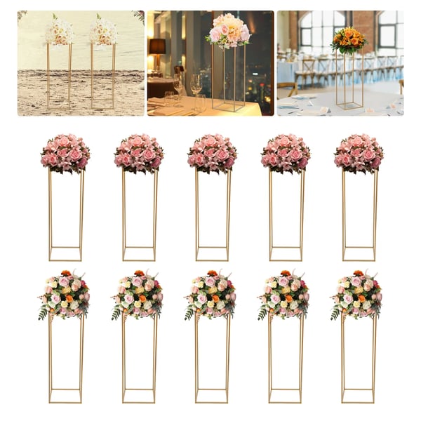 Blomsterstande, Moderne Design, Robust Metal Konstruktion,Guld