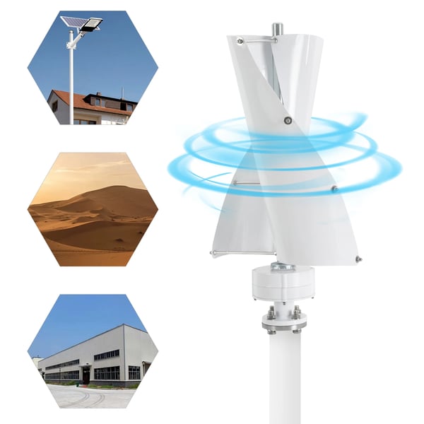 Vindmølle, Vertikal Akse Design, Effektiv Energi Generering,HVID