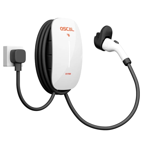 EV-laddare, Smart Kontroll, Snabbladdning,EU PLUG, Oscal EV7000
