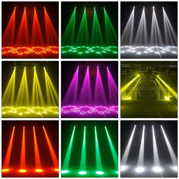 Bevægelseshovedlys, Kraftig LED, DMX512 Kontrol,EU stik, 1PCS lys