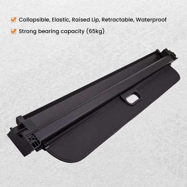 Utrækkelig lastdæksel, aluminiumlegering, længde 144 cm, bredde 23 cm, højde 6 cm, passer til luksus SUV E70 2007-2018