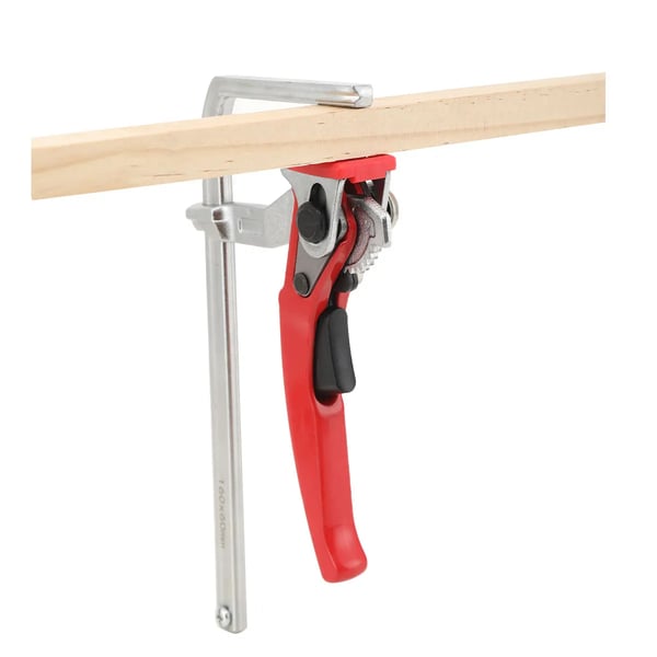 Hurtigguide til skinneklemme, 220 kg klemkraft, beskyttende ABS-pude