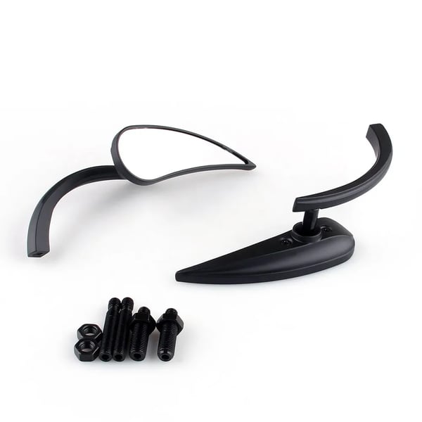 Sidespejle, Forkrommet, 4,5" B x 1,5" H, Universel Kompatibilitet, Nem Installation, Antal: 1 Par