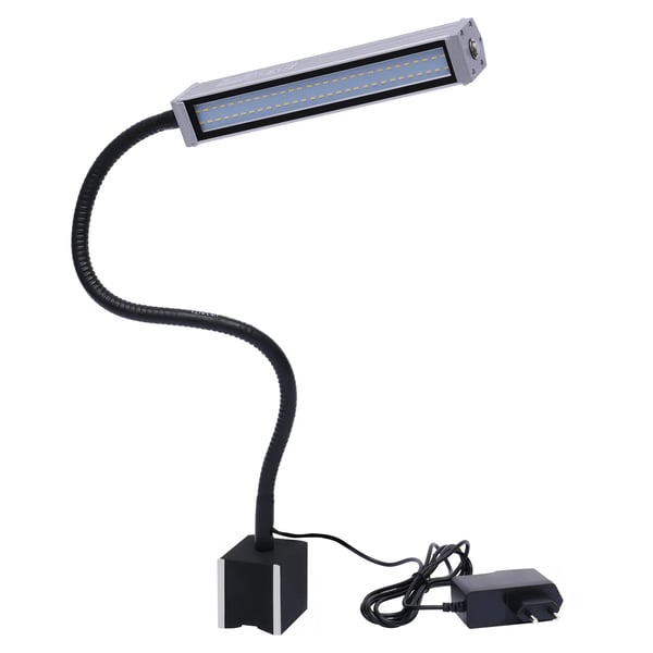 LED Arbejdslampe, Justerbar Gåsehalssvane, IP67 Vandtæt Vurdering,Kold Hvid, 10w