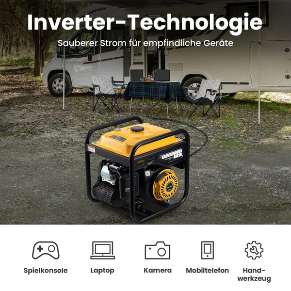 Invertergenerator, 3500W maksimal effekt, stille drift,MXR4500I-DE-Z2