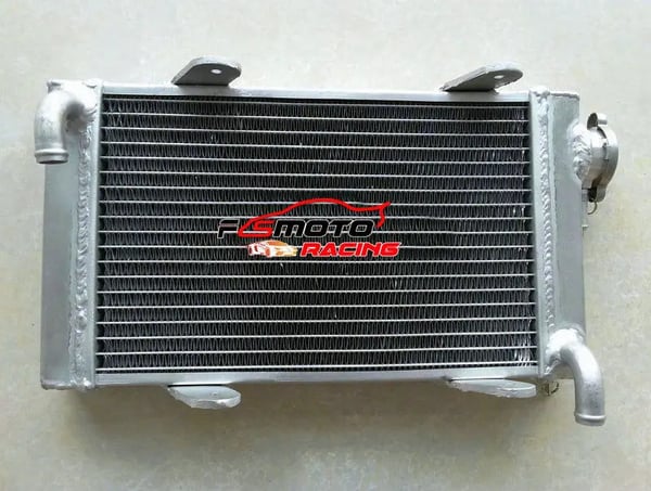 Radiator, Aluminium, 15" x 9,5" x 1,8", Kompatibilitet til Go Karts, Hele Aluminium Konstruktion, Radiatorhætte Inkluderet