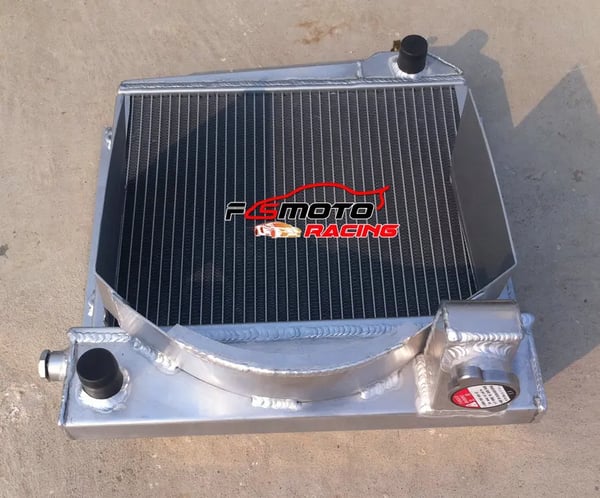 Austin Healey Sprite Aluminium Radiator, Øget Kølekapacitet, TIG-svejset Holdbarhed, Inkluderer Radiatorlåg