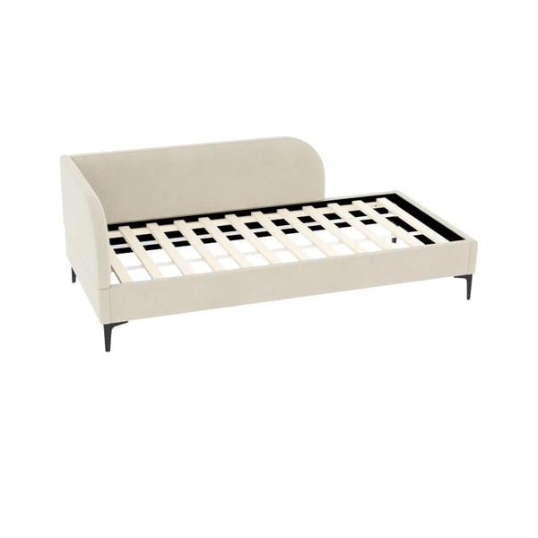 Sohvasänky, Samettikangas, Keskiajan Moderni Muotoilu, Tilaa Säästävä Toiminnallisuus,Beige