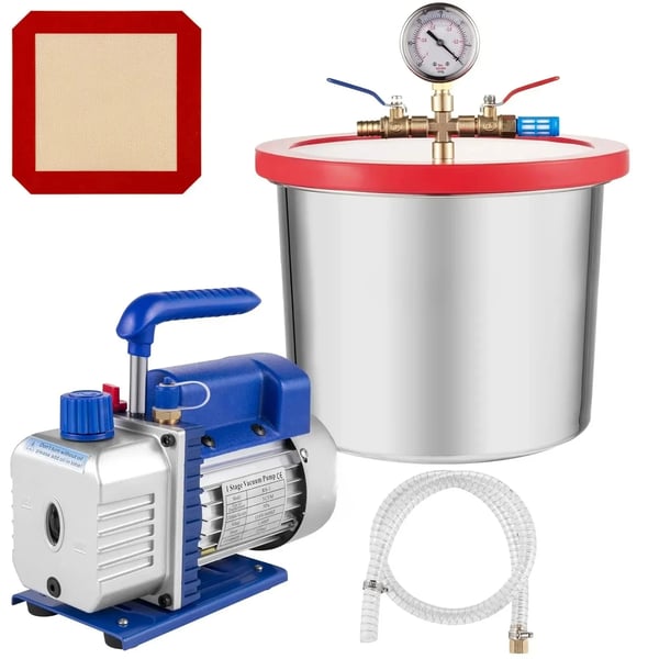 Kølemiddel Vakuumpumpe, 3 CFM Flow Rate, Holdbar Konstruktion, 3CFM 2 Gallon, EU