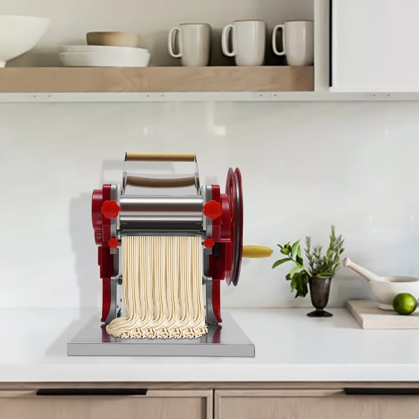 Noodle Making Machine, Jernkrop, 16 cm Stikbredde, 0,5-5 mm Nudeltj thickness, Egnet til 5-10 Personer, Nem at Rengøre