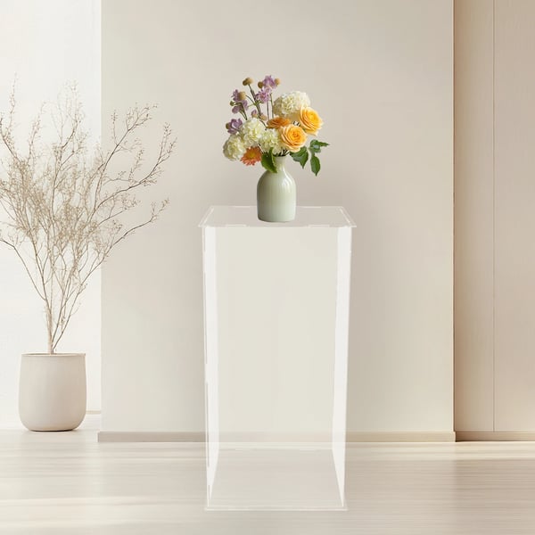 Vitrineskab, Klar Akryl, Minimalistisk Design,Mørkegrøn