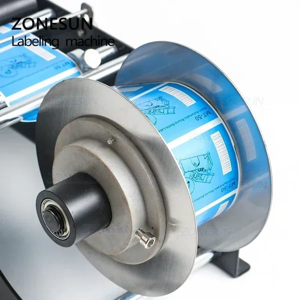 Etiketteringsmaskine, Dimensioner 400mm x 240mm x 210mm, Vægt 4,5kg, Flaske Diameter Kompatibilitet 15-120mm, Etiket Bredde Kompatibilitet 10-110mm