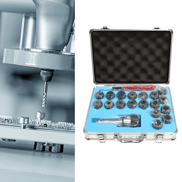 Collet Chuck Sæt, Holdbare Materialer, Høj Præcision,Sølv