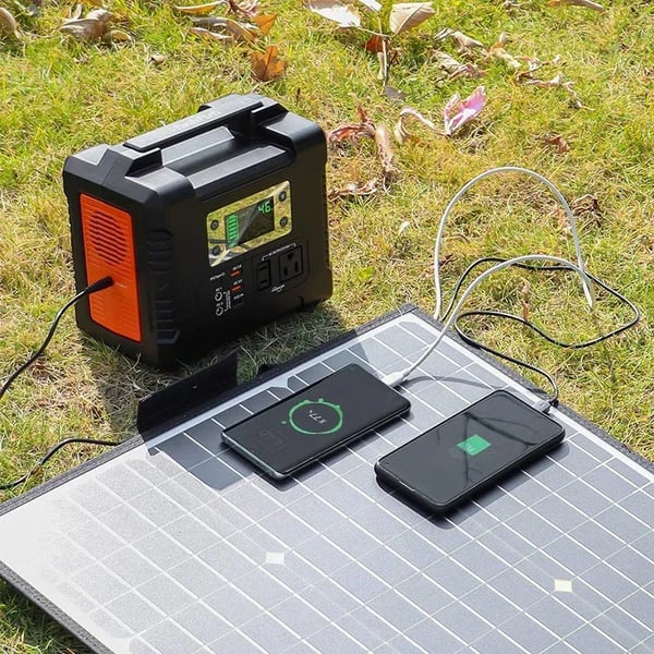 Solpanel Laddare, Bärbar Design, Hög Effektivitet,100W