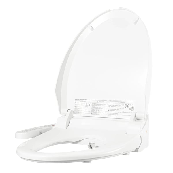 Smart Brusetoilet, Opvarmet Sæde, Justerbar Temperatur,HVID