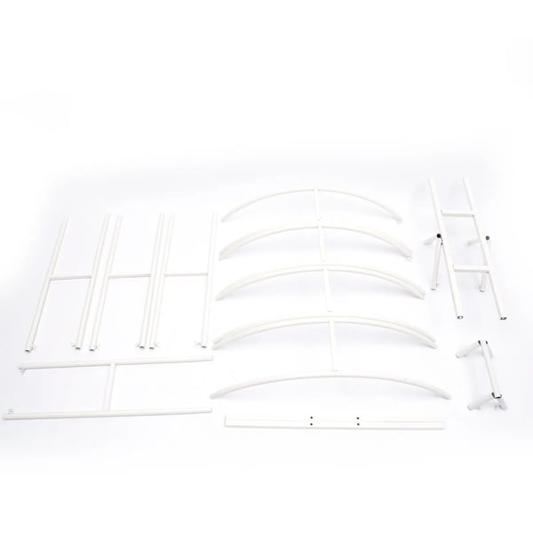 Bryllupsbue Stativ, Hjerteformet Design, Holdbar Metal Konstruktion,M, HVID