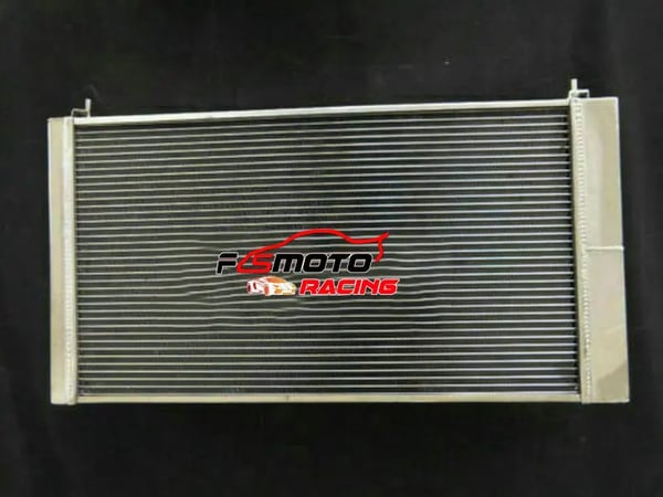 Aluminiumkøler og ventilator med skærm, kerne størrelse 62MM, 3 række konfiguration, kompatibel med Ferrari DeTomaso Pantera 5.8L V8 351 1971-1989