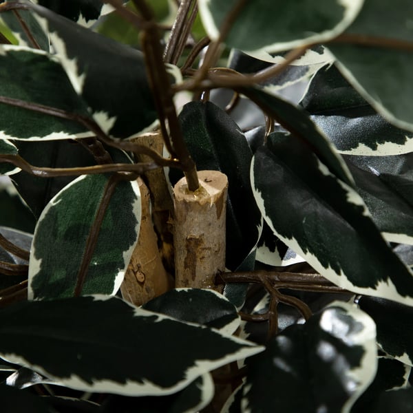Kunstig Ficus, 130 cm Højde, PE Materiale, Bonsai Stil,Grøn