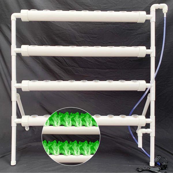 Hydroponinen kasvatussarja, 36 reikää, PVC-vesiputki, 95 * 45 * 100 cm, 220V/50HZ, 32mm aukko