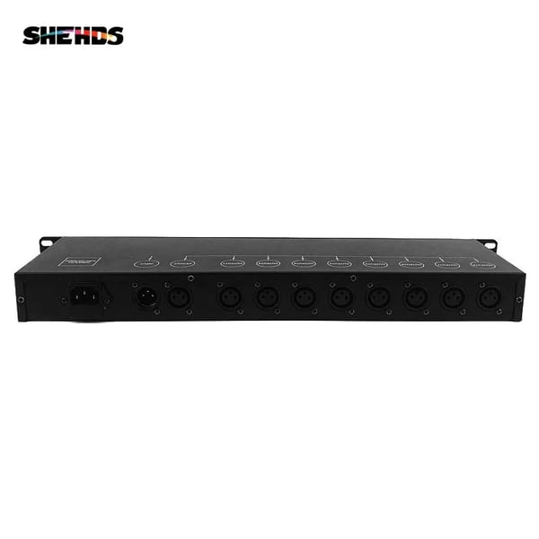 DMX512 Signalforstærker, 8 Kanals Splitter, Pålidelig Ydeevne,19x15W FC