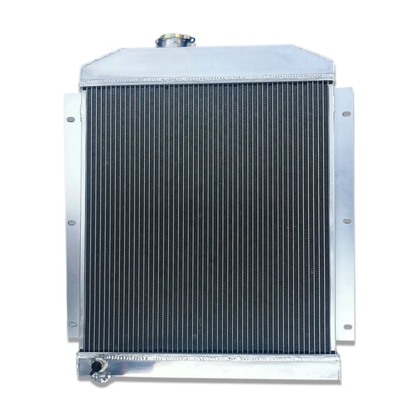 Aluminium Radiator, Kerne Størrelse 20,5" x 19,5" x 2", Øverste Udløbsdiameter 1,5", Nederste Udløbsdiameter 1,75", 3 Rækker