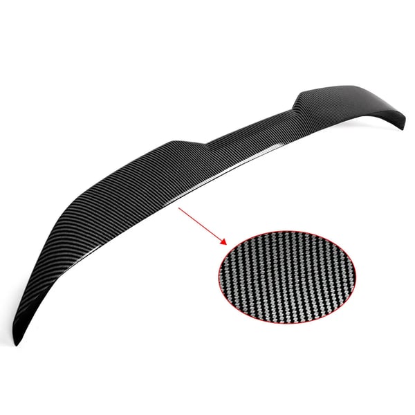 Bakspoiler, Lätt ABS-plast, Enkel installation, kolfiberlook