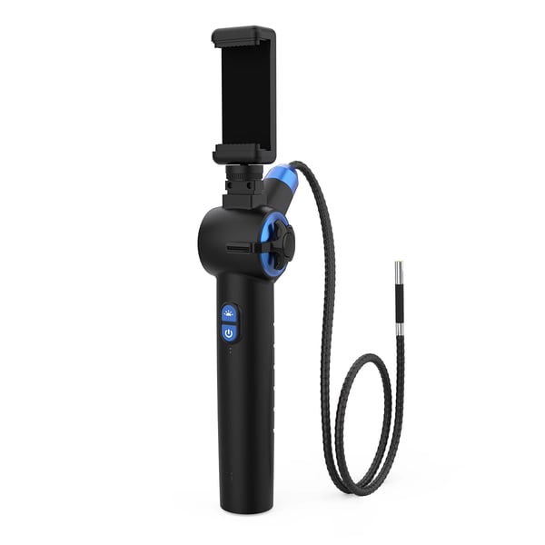 Automotive Borescope, 210° Styrelinse, 1080P HD Kamera, IP67 Vandtæt Rating, Justerbar LED Belysning, Kompatibel med Mobile Enheder