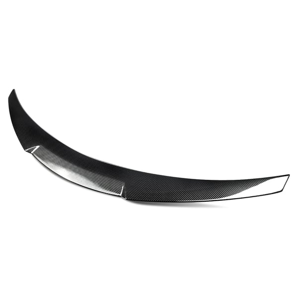 Bagspoilerlip, ABS-plast, kompatibel med kompakt luksus coupe,Kulfiberlook